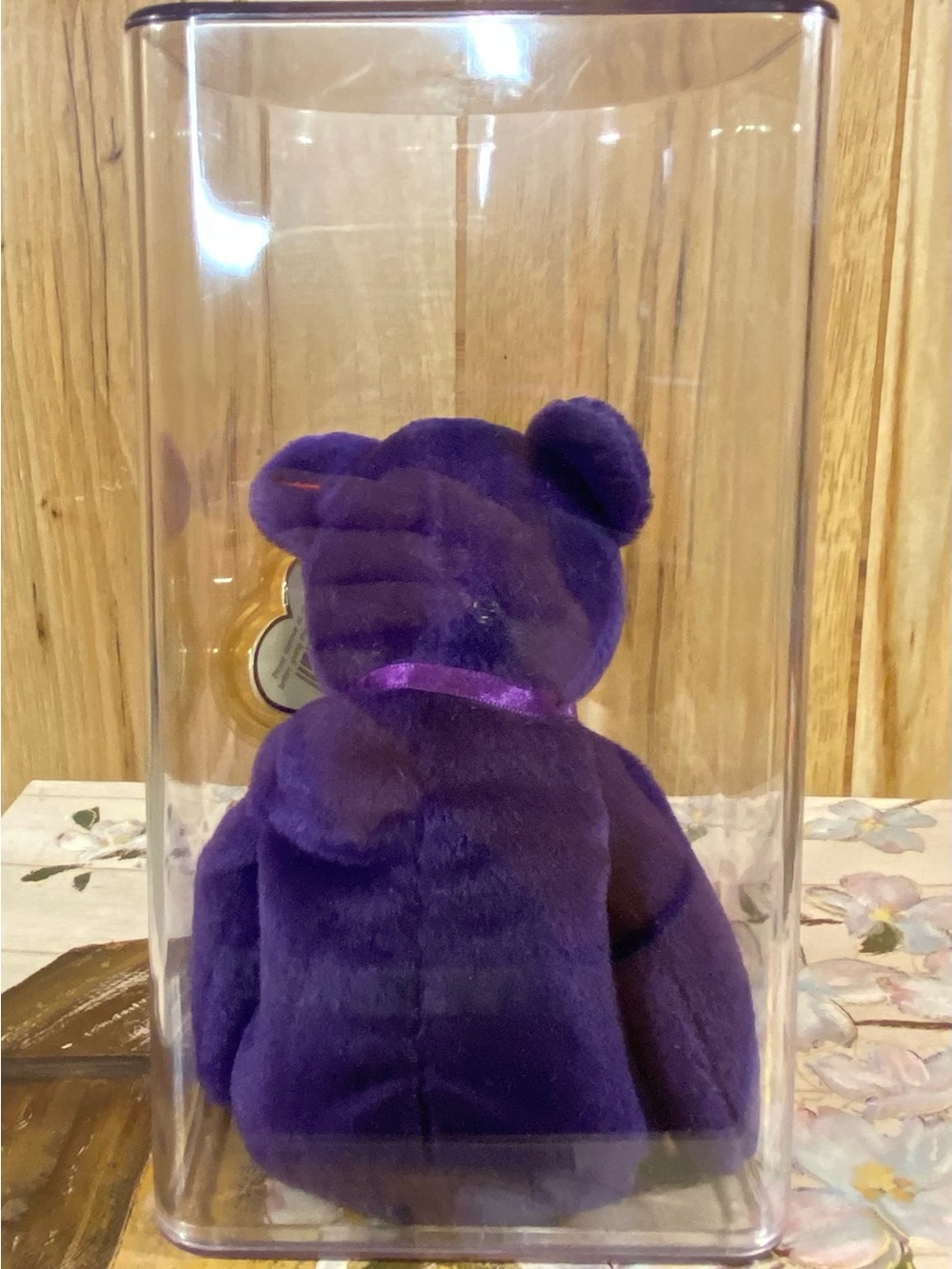 Ty Beanie Babies Princess Bear Vtg 1997 Plush Collectible with Protective Dome - Picture 3 of 8